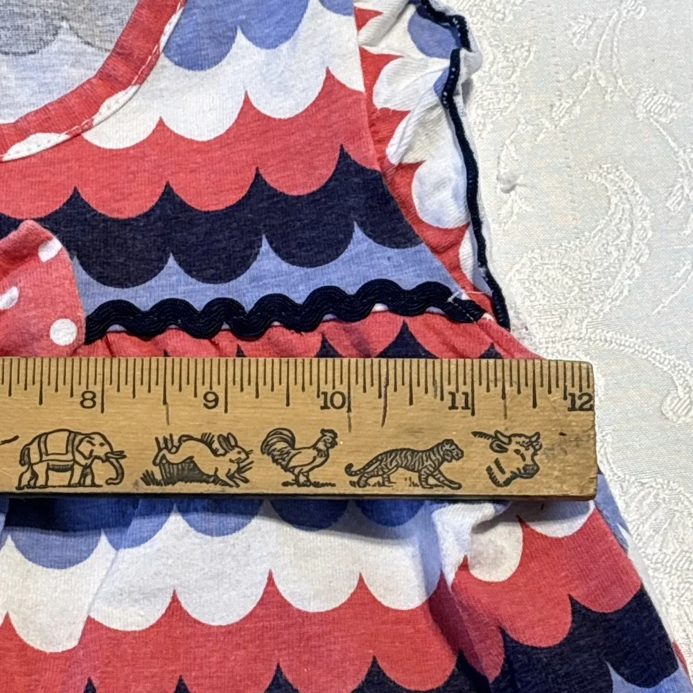 Nannette Kids Girls Size‎ 5 Dress Octopus Bow Blue And Pink 100% Cotton